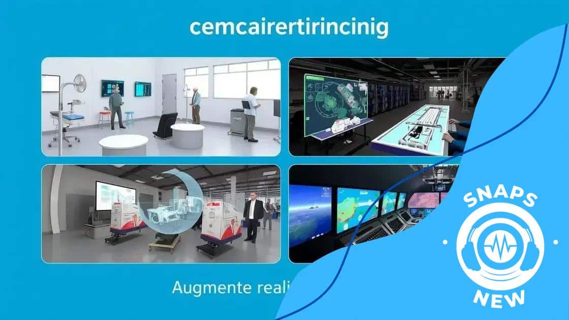 Examples of AR applications in training